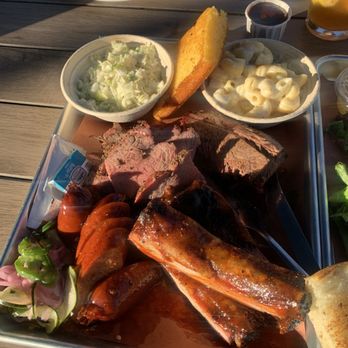 Silver Creek Barbeque - 4 meat combo: hot links, tri-tips, brisket,pork ribs w cornbread. 2 Sides : Mac , slaw - Barbeque Near Me - San Jose, California Silver Creek Barbeque - 4 meat combo: hot links, tri-tips, brisket,pork ribs w cornbread. 2 Sides : Mac , slaw - Barbeque Near Me - San Jose, California