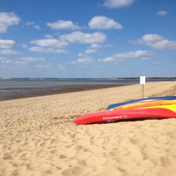 South Sunken Meadow Beach - Kayaks on the beach.
