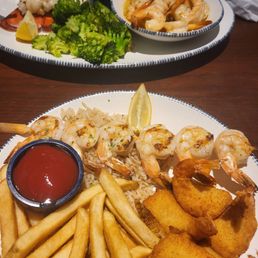 Lobster tail and shrimp Monday special $20 (top) Pick 2 shrimp any style special $17 (bottom)