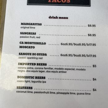 Fogata Street Tacos - Dranks - Mexican Near Me - Ocoee, Florida