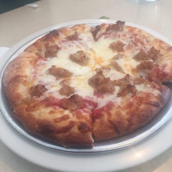 The Upper Crust Pizza - Small pizza. Perfect size for one person. (About 9" I believe) - Pizza Near Me - Bishop, California