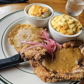 Fixins Soul Kitchen - My favorite the Smothered Pork Chop meal! - Soul Food Near Me - Sacramento, California
