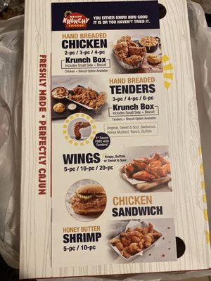 Menu photo 1 Krispy Krunchy Chicken Fort Lauderdale, FL Menu photo 1 Krispy Krunchy Chicken Fort Lauderdale, FL