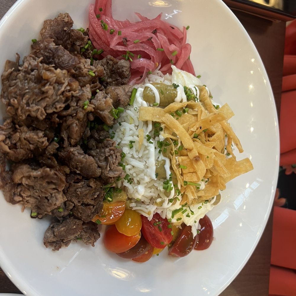Dime Store - Spicy Cuban Rice Bowl with beans on the side. - Breakfast & Brunch Near Me - Rochester Hills, Michigan