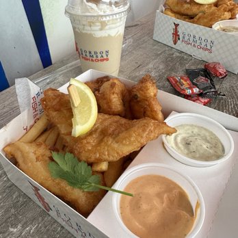 Gordon Ramsay Fish & Chips - Fish Combo with two choices of sauce - Fish & Chips Near Me - Orlando, Florida Gordon Ramsay Fish & Chips - Fish Combo with two choices of sauce - Fish & Chips Near Me - Orlando, Florida