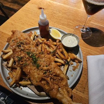 Whiskey Cake - Fish and chips - New American Near Me - Irving, Texas