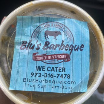 Blu's Barbeque & BBQ Catering - Collard Greens - Barbeque Near Me - Dallas, Texas Blu's Barbeque & BBQ Catering - Collard Greens - Barbeque Near Me - Dallas, Texas