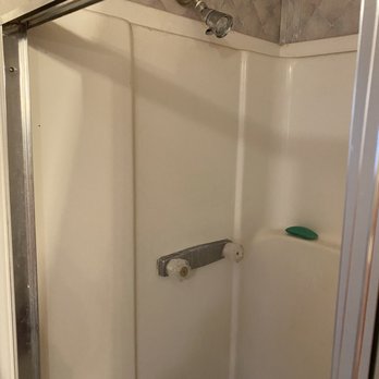 Aspen Services - This is the walk-in shower enclosure of our manufactured home that Jim repaired. - Plumbing Near Me