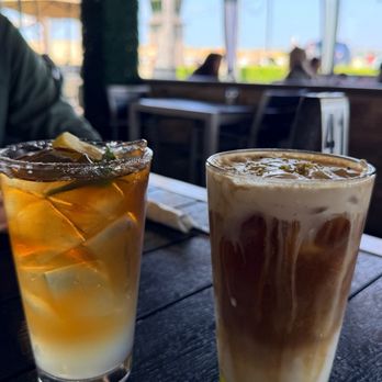 Waypoint Cafe - Arnold Palmer and Pistachio Latte (special) it was really good! - American Near Me - Camarillo, California