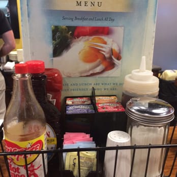 Eggs Up Grill - Counter and menu. - Breakfast & Brunch Near Me - Columbia, South Carolina