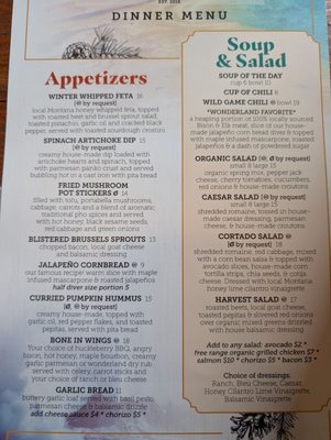 Menu photo 2 Wonderland Cafe & Lodge Gardiner, MT Menu photo 2 Wonderland Cafe & Lodge Gardiner, MT