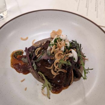 Populaire Modern Bistro - Braised beef cheeks - French Near Me - Costa Mesa, California Populaire Modern Bistro - Braised beef cheeks - French Near Me - Costa Mesa, California