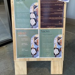 Ebony - Menu on 04/15/2022