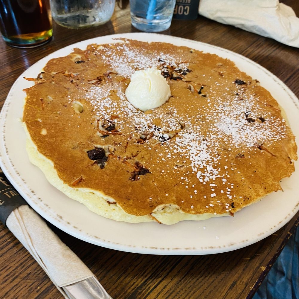 First Watch - Carrot and raisins pancake was very good. I shared it because it's a large size for only one person. - Breakfast & Brunch Near Me - Montgomery, Alabama First Watch - Carrot and raisins pancake was very good. I shared it because it's a large size for only one person. - Breakfast & Brunch Near Me - Montgomery, Alabama