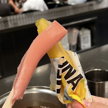 Mokkoji Shabu Shabu - Usually macaroons but this time they had the Korean ice cream bars! - Hot Pot Near Me - Riverside, California