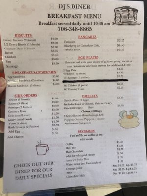 Menu photo 2 DJ's Diner Cleveland, GA Menu photo 2 DJ's Diner Cleveland, GA
