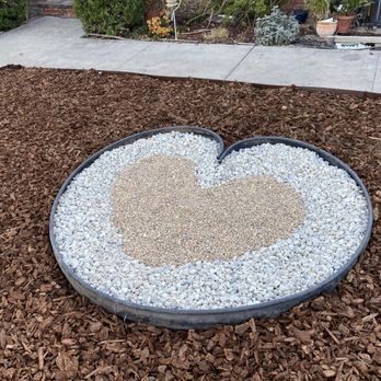 My Mulch - a heart made out of gravel - Landscaping Near Me My Mulch - a heart made out of gravel - Landscaping Near Me