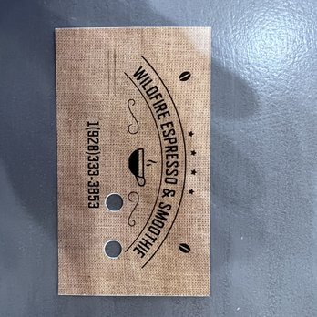 Wildfire Espresso & Smoothie Bar - Punch card! - Coffee Roasteries Near Me - Eagar, Arizona