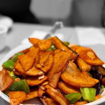 Chez Xue - Stir-Fried Shredded Potato - Chinese Near Me - Foster City, California Chez Xue - Stir-Fried Shredded Potato - Chinese Near Me - Foster City, California