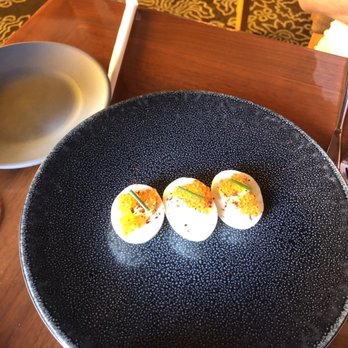 Madera - Deviled eggs with caviar - New American Near Me - Menlo Park, California Madera - Deviled eggs with caviar - New American Near Me - Menlo Park, California
