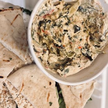 Zinc Cafe - Hot spinach, artichoke, and "tomato" dip. - New American Near Me - Medford, New Jersey Zinc Cafe - Hot spinach, artichoke, and "tomato" dip. - New American Near Me - Medford, New Jersey