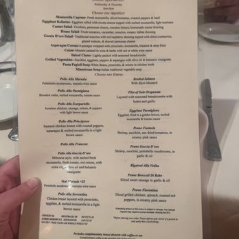 Goccia D'oro Ristorante - Front of menu - Italian Near Me - Lindenhurst, New York