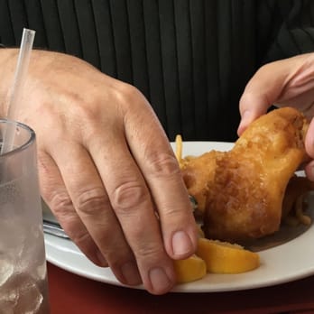 Blue Fish Grill - Generous serving of crunchy battered fish and perfectly seasoned shoestring fries - Seafood Near Me - Flemington, New Jersey