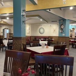 Rumaan Mediterranean Cuisine - Interior. Let me tell you, you don't come here for the decor or the ambiance. You come for the quality of the food.