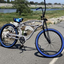 Powder coated frame, handle bars and forks Powder coated frame, handle bars and forks