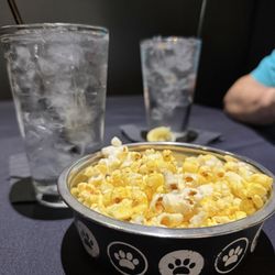 The Hound's Tale - Gratuitous popcorn served in dog bowl