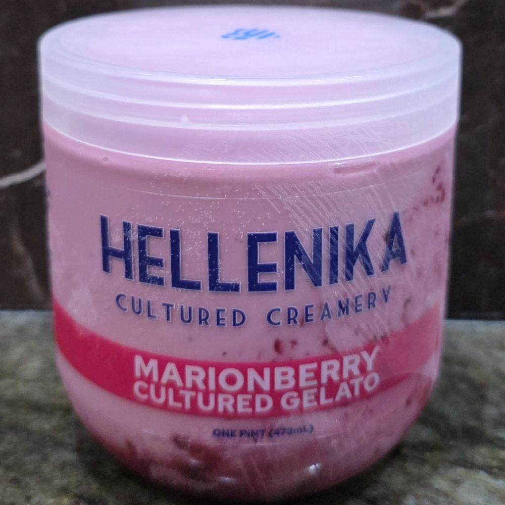 Hellenika Cultured Creamery - Marionberry pre-packed container - Ice Cream & Frozen Yogurt Near Me - Seattle, Washington
