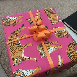 Gift wrap paper wrapped for me!