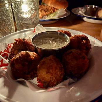 Sweet Chick - Jalapeno Cheddar Hush Puppies - Southern Near Me - Brooklyn, New York Sweet Chick - Jalapeno Cheddar Hush Puppies - Southern Near Me - Brooklyn, New York