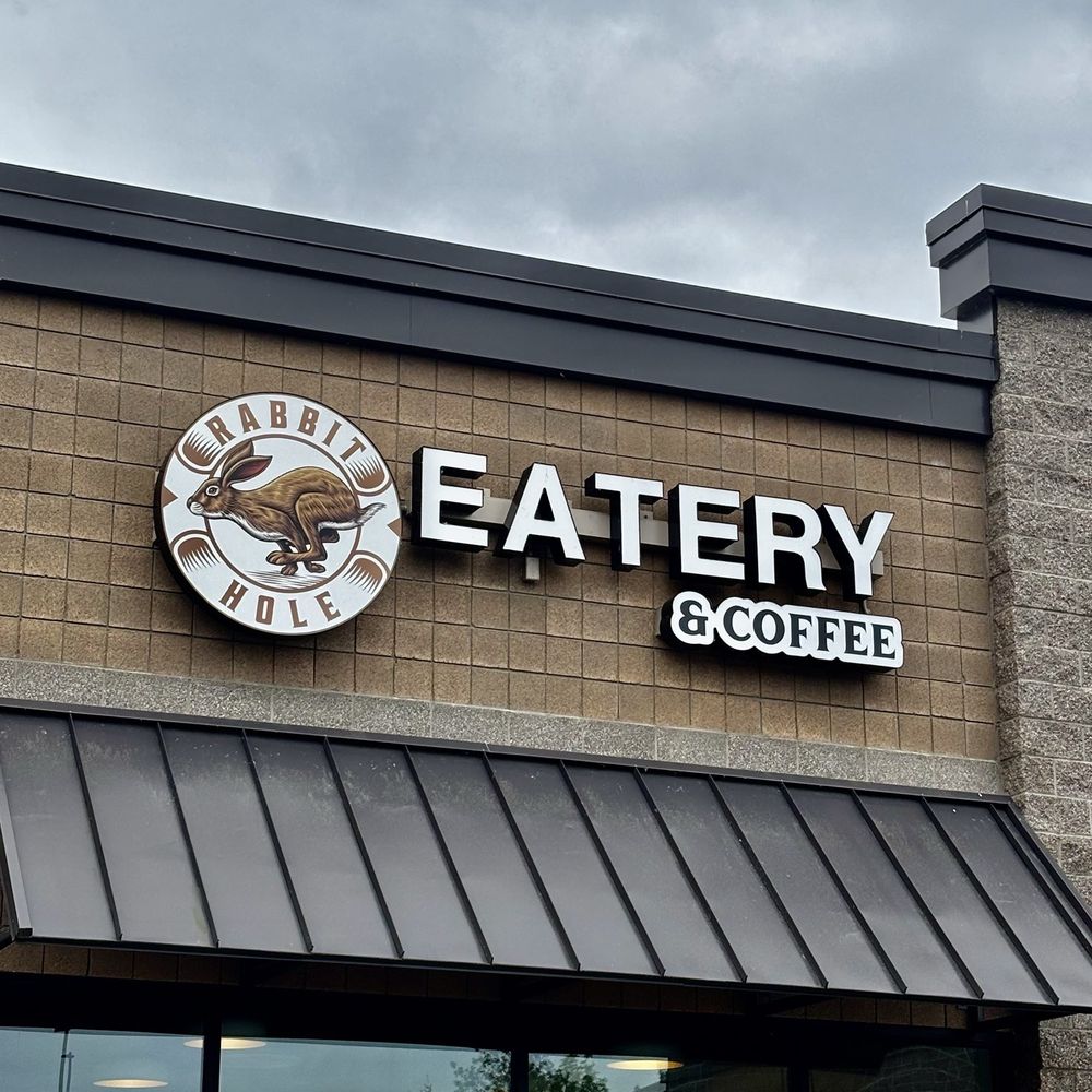 Rabbit Hole Eatery and Coffee - Entrance sign - Coffee & Tea Near Me - Battle Ground, Washington