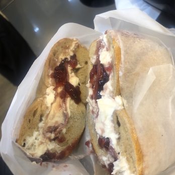 Bagel Belly - Wtf this isnt a little bit of cream cheese nor jelly. Sloppiness at 100%. I got better stuff from corner delis. - Bagels Near Me - New York, New York Bagel Belly - Wtf this isnt a little bit of cream cheese nor jelly. Sloppiness at 100%. I got better stuff from corner delis. - Bagels Near Me - New York, New York