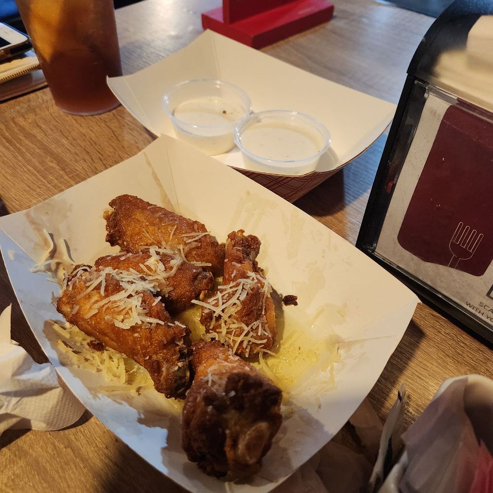Republic - How our food was served...directly in the carton box unlike what you see in the pictures and how it is served with the white patrons. - Sports Bars Near Me - Victorville, California Republic - How our food was served...directly in the carton box unlike what you see in the pictures and how it is served with the white patrons. - Sports Bars Near Me - Victorville, California
