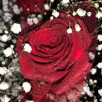 Boulevard Florist - Glitter red rose - Florists Near Me - Westminster, California Boulevard Florist - Glitter red rose - Florists Near Me - Westminster, California