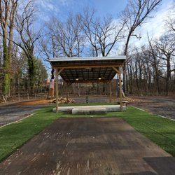 The Hangout Sports Bar and Lounge - The outdoor stage waiting for the Spring and Summer to arrive.