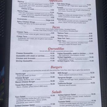 Cafe Salsa - Apetizers, taco,quesadillas, Burgers, salads menu - Mexican Near Me - Cotati, California