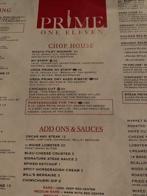 Menu photo 5 Prime One Eleven Trumbull, CT Menu photo 5 Prime One Eleven Trumbull, CT