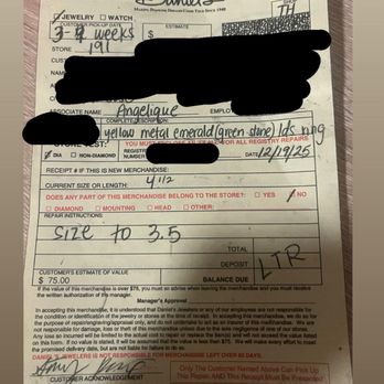 Daniel's Jewelers - Both managers lied to my face about my ring size. - Jewelry Near Me - San Jose, California Daniel's Jewelers - Both managers lied to my face about my ring size. - Jewelry Near Me - San Jose, California