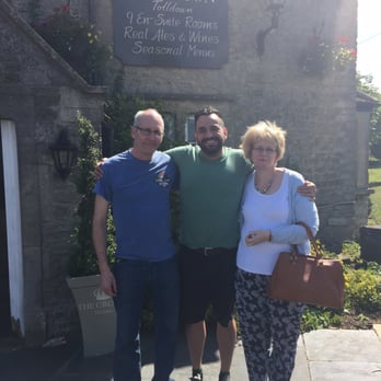 The Crown - My friends and I outside The Crown. - Pubs Near Me - Dyrham, WIL