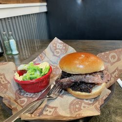 Jay's Smokin' BBQ - Fargo - The brisket sandwich.