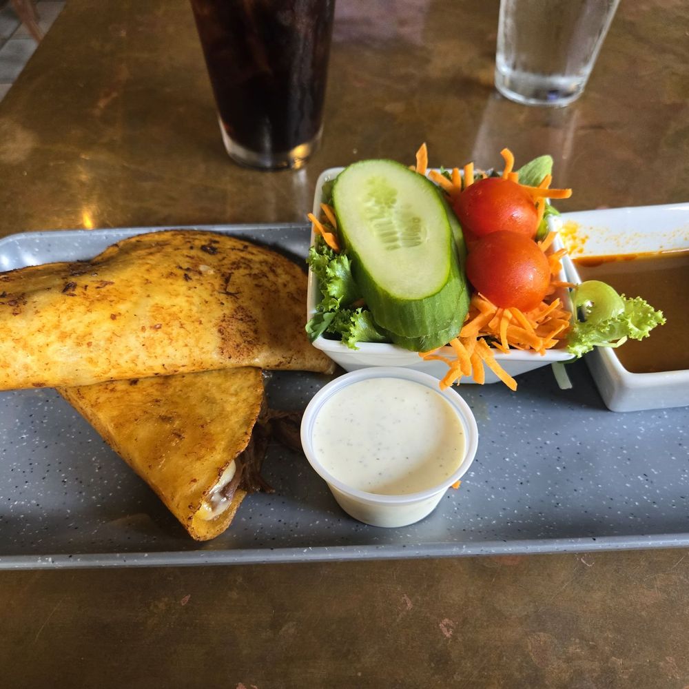 The Bier Garden - Birria Tacos with Side Salad. - Sports Bars Near Me - Asheville, North Carolina The Bier Garden - Birria Tacos with Side Salad. - Sports Bars Near Me - Asheville, North Carolina