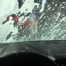 Look from inside car during wash!!