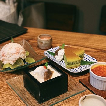 Kiraku - All 4 desserts of the night - Tapas/Small Plates Near Me - Berkeley, California