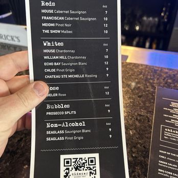 Sidecar Slider Bar - Wine list - Burgers Near Me - Chesterfield, Michigan