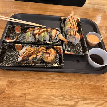 The Sushi Spot - 13. In and Out Shrimp Roll 11. Pink Lady Roll 10. Las Vegas Roll - Japanese Near Me - Eugene, Oregon