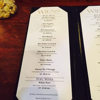 Wiens Cellars - Wine Tasting Room Near Me - Temecula, California