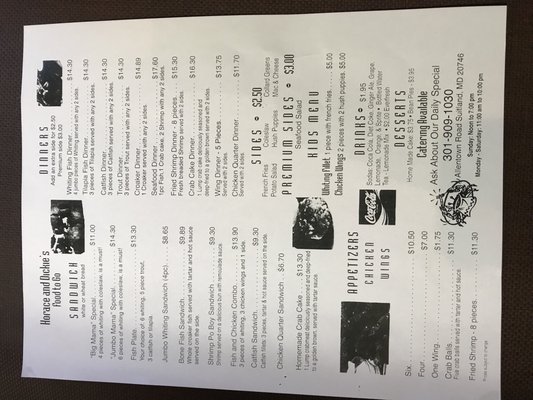 Horace & Dickies Seafood by null